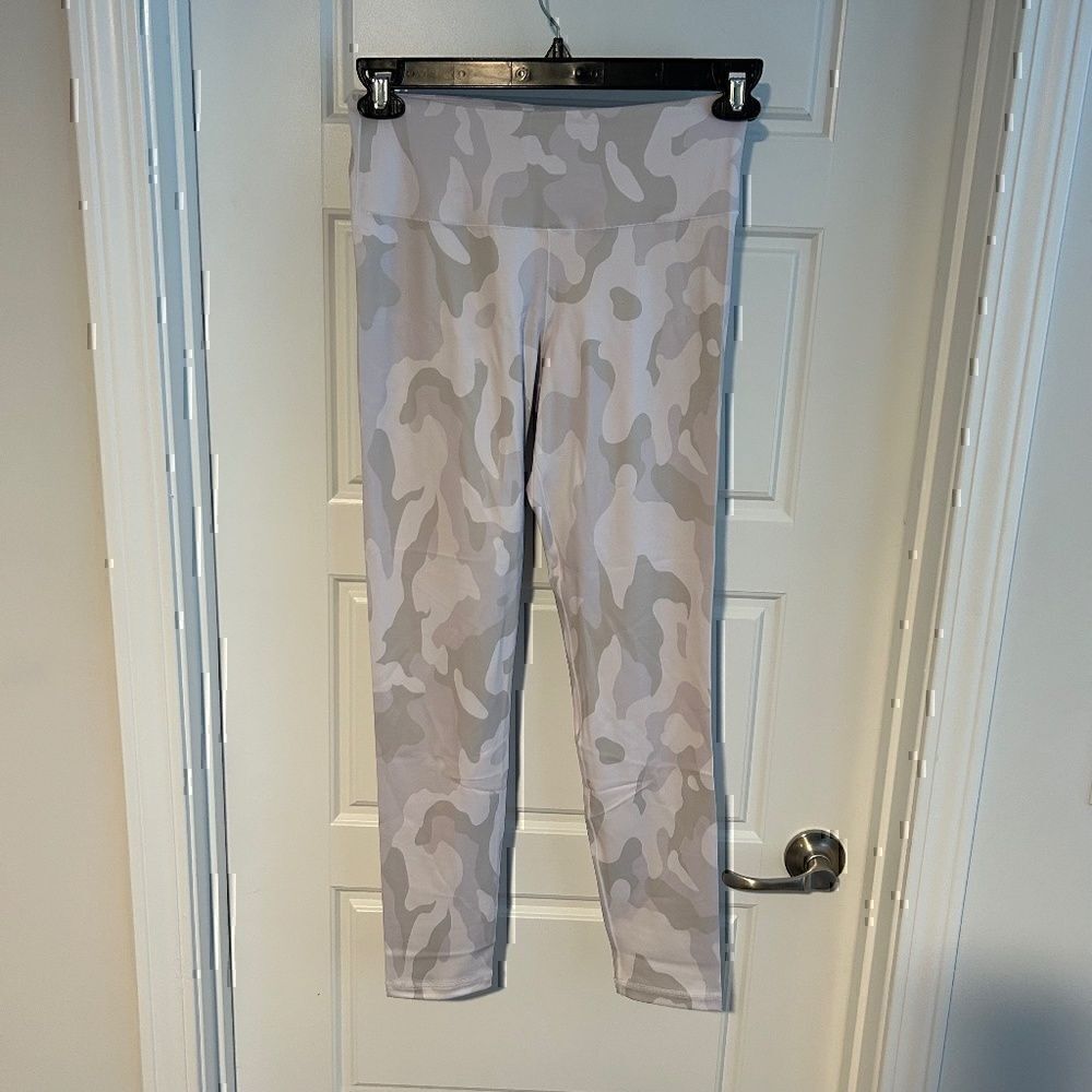 Pink Lily Boutique White Camo Workout Leggings
